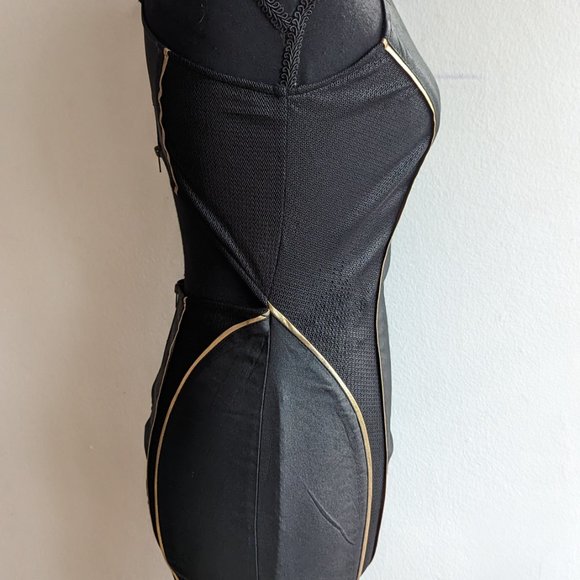 Boutique Five A'Gaci Black/Gold Mini Dress with Cut-Out - Picture 6 of 7